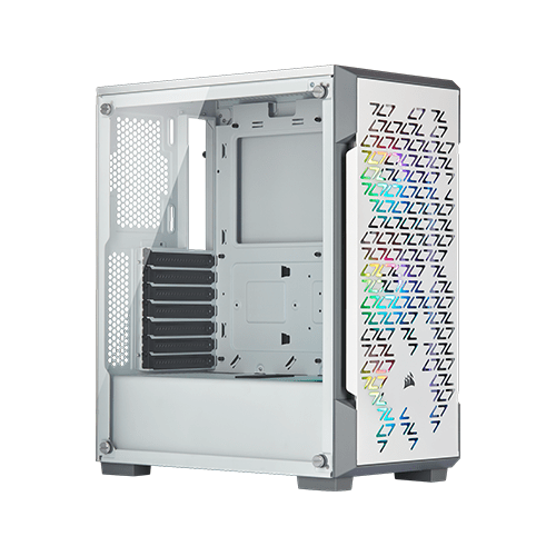 Corsair iCUE 220T RGB Airflow Mid-Tower Smart Casing (White)